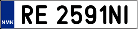 Trailer License Plate